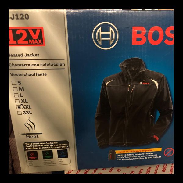BOSCH HEATED BLACK WORK JACKET PSJ120